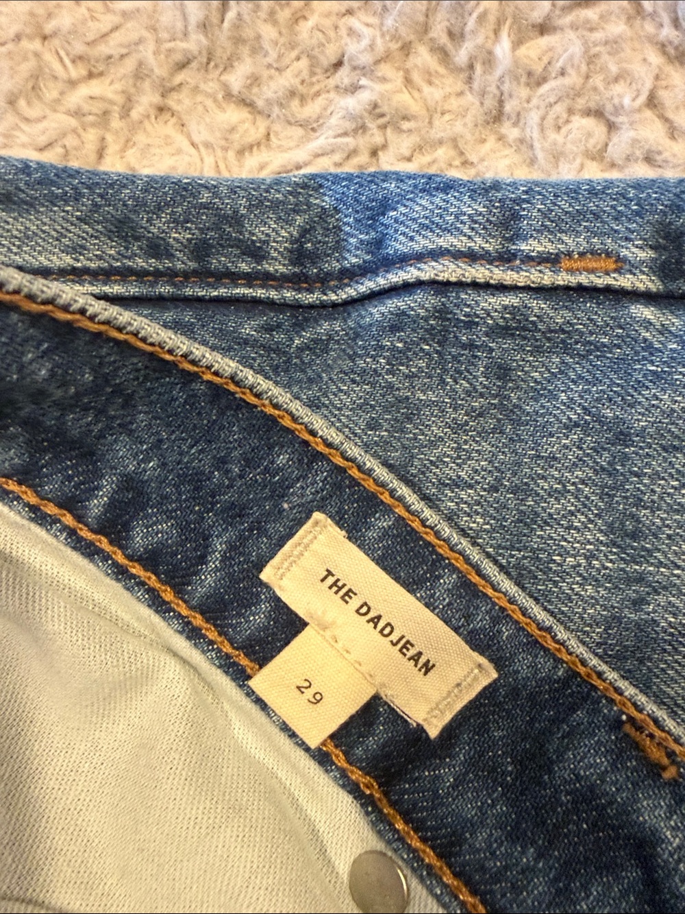 Madewell The Dad Jean- Medium Blue - Picture 3 of 5
